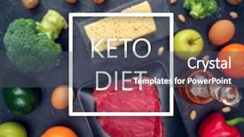  Presentation with ketogenic diet - Slides having wholesome - image of products for ketogenic background and a dark gray colored foreground