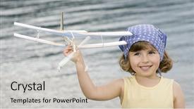  Presentation with plane - Presentation design with whoosh - playing with plane background and a mint green colored foreground