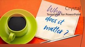  Presentation with matter - Slide set having why-does-it-matter-handwriting background and a gold colored foreground