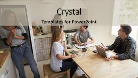  Presentation with teens - Slides enhanced with wi fi - teens hanging out in kitchen background and a mint green colored foreground