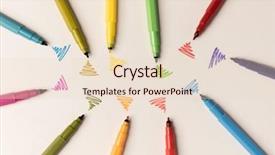  Presentation with lines - Colorful theme enhanced with wi fi - wi-fi lines drawn with different backdrop and a lemonade colored foreground