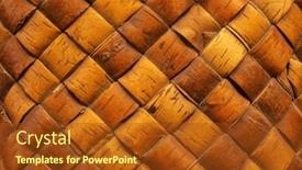  Presentation with birch bark - Slides enhanced with wicker-background-from-birch-bark background and a tawny brown colored foreground