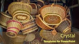  Presentation with craft - Slide deck consisting of wicker-basket-in-the-van background and a tawny brown colored foreground
