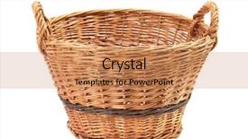  Presentation with frames isolated on white brown - Amazing presentation design having wicker basket isolated on white backdrop and a coral colored foreground