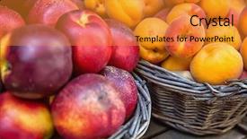  Presentation with nano diagnosis market - Cool new theme with wicker baskets at the market backdrop and a  colored foreground