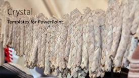  Presentation with cases - Slide deck featuring wicker-cases-for-religious-ritual background and a soft green colored foreground