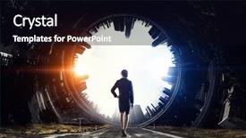  Presentation with global - PPT theme featuring wide and global mixed media background and a black colored foreground