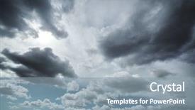  Presentation with airplane night sky cloud - Amazing PPT layouts having wide angle - dramatic clouds in sky background backdrop and a gray colored foreground