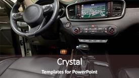  Presentation with car parking - Beautiful presentation design featuring wide angle - interior of modern car backdrop and a tawny brown colored foreground