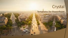  Presentation with paris - Beautiful PPT layouts featuring welder welding metal at construction site backdrop and a tawny brown colored foreground