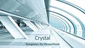  Presentation with navy blue texture dark slate - Beautiful PPT theme featuring wide angle - textured blue ceiling inside airport backdrop and a sky blue colored foreground