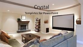  Presentation with theater - Presentation having wide angle of theater room background and a coral colored foreground