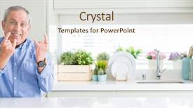  Presentation with rock star - Colorful slide deck enhanced with wide angle perspective of handsome backdrop and a sky blue colored foreground