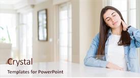  Presentation with wide - Presentation theme having wide angle picture of beautiful background and a  colored foreground