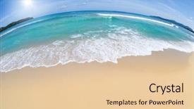  Presentation with sky sun - Cool new presentation with wide angle shot of beach backdrop and a lemonade colored foreground