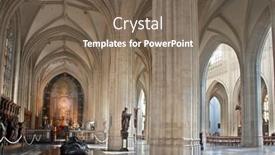  Presentation with gothic cathedral - Audience pleasing slide deck consisting of wide-angle-view backdrop and a violet colored foreground