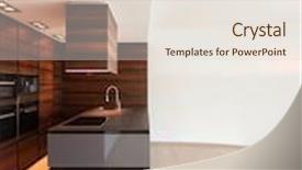  Presentation with kitchen appliance - Colorful slide deck enhanced with wide brown kitchen electrical modern appliance backdrop and a lemonade colored foreground