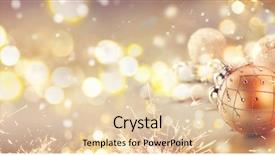  Presentation with gold stars - Amazing PPT theme having wide christmas background golden holiday backdrop and a lemonade colored foreground