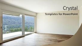  Presentation with wide - PPT layouts enhanced with wide empty apartment with windows background and a lemonade colored foreground