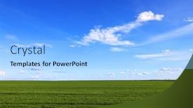  Presentation with wide - PPT theme consisting of wide-field-with-young-green background and a light blue colored foreground