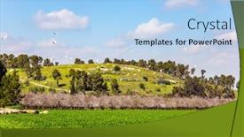  Presentation with dirt - Amazing PPT layouts having wide-green-meadow-with-lush backdrop and a light blue colored foreground