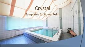  Presentation with indoor rowing - Cool new theme with wide ladder - small indoor pool with tiles backdrop and a cream colored foreground