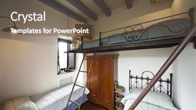  Presentation with apartments - Cool new presentation theme with wide ladder - tower luxury residential apartments bunk backdrop and a  colored foreground