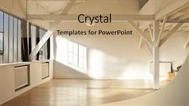  Presentation with book wide open - Cool new presentation theme with wide open space beams backdrop and a coral colored foreground