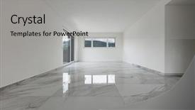  Presentation with bedford stuyvesant brownstones apartment buildings - Colorful presentation theme enhanced with wide room with marble floor backdrop and a light gray colored foreground