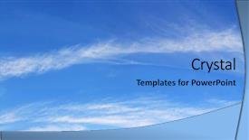  Presentation with light from dark sky god - Colorful presentation theme enhanced with wide screen - sky panorama early morning backdrop and a light blue colored foreground