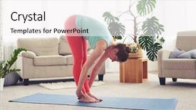  Presentation with female pelvic anatomy - Presentation with wide shot of skinny female background and a  colored foreground