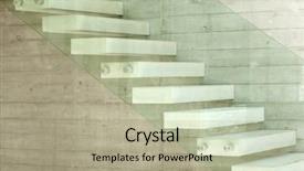  Presentation with step - Cool new slide set with wide step - house interior modern architecture staircase backdrop and a mint green colored foreground