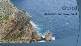  Presentation with aerial view of cape town - PPT theme consisting of wide-view-of-cape-formentor background and a teal colored foreground