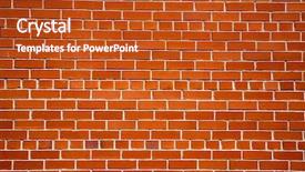  Presentation with red brick wall - Theme consisting of widescreen tiles - red brick wall background and a crimson colored foreground