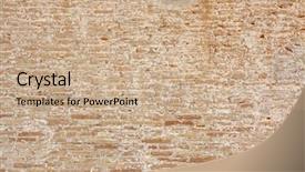  Presentation with tiles - Theme with widescreen tiles - vintage brickstone-wall background and a coral colored foreground