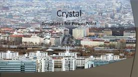  Presentation with danube - Cool new PPT theme with wien-seen-from-danube-tower backdrop and a light blue colored foreground