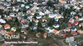  Presentation with danube - Amazing PPT layouts having wien-seen-from-danube-tower backdrop and a tawny brown colored foreground