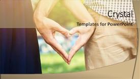  Presentation with love christ christian hands - Slide deck having wife action - loving couple holding hands background and a blonde colored foreground