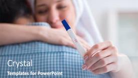  Presentation with pregnancy - Cool new presentation with wife-and-husband-looking backdrop and a teal colored foreground