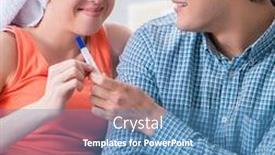  Presentation with pregnancy - Theme having wife-and-husband-looking background and a teal colored foreground