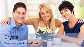  Presentation with wife - Audience pleasing slides consisting of wife and mother-in-law backdrop and a light blue colored foreground