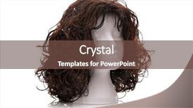  Presentation with mannequin - Audience pleasing slide deck consisting of wig on polystyrene mannequin foam backdrop and a tawny brown colored foreground