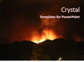 Disaster Wild Fire California Wild PPT template 82 | CrystalGraphics