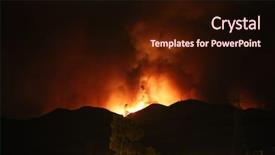  Presentation with wild fire - Beautiful PPT layouts featuring wild fire california wild fire backdrop and a wine colored foreground