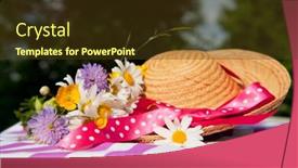  Presentation with wild flower - Audience pleasing presentation consisting of wild-flower-bouquet-in-still backdrop and a tawny brown colored foreground