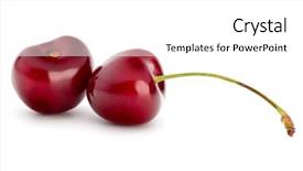  Presentation with berries - Presentation theme with wild fruit - sweet cherry berries isolated background and a  colored foreground