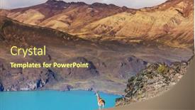  Presentation with lama - Beautiful slide deck featuring wild-guanaco-lama-guanicoe backdrop and a tawny brown colored foreground