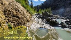  Presentation with british columbia canada - Presentation featuring wild-hot-springs-in-british background and a tawny brown colored foreground