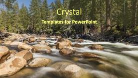  Presentation with water river - Colorful presentation enhanced with wild-merced-river-with-turquoise backdrop and a tawny brown colored foreground