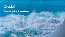  Presentation with underwater wild nature sea life - Presentation featuring wild sea in lefkas greece background and a teal colored foreground